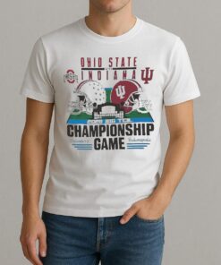 Officials Ohio State Buckeyes Vs Indiana Hoosiers Big Ten 2025 Football Championship Game Helmet Shirt