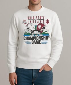 Officials Ohio State Buckeyes Vs Indiana Hoosiers Big Ten 2025 Football Championship Game Helmet sweater