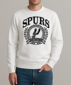 Officials San Antonio Spurs Basketball Nba Crest Logo Circle sweater