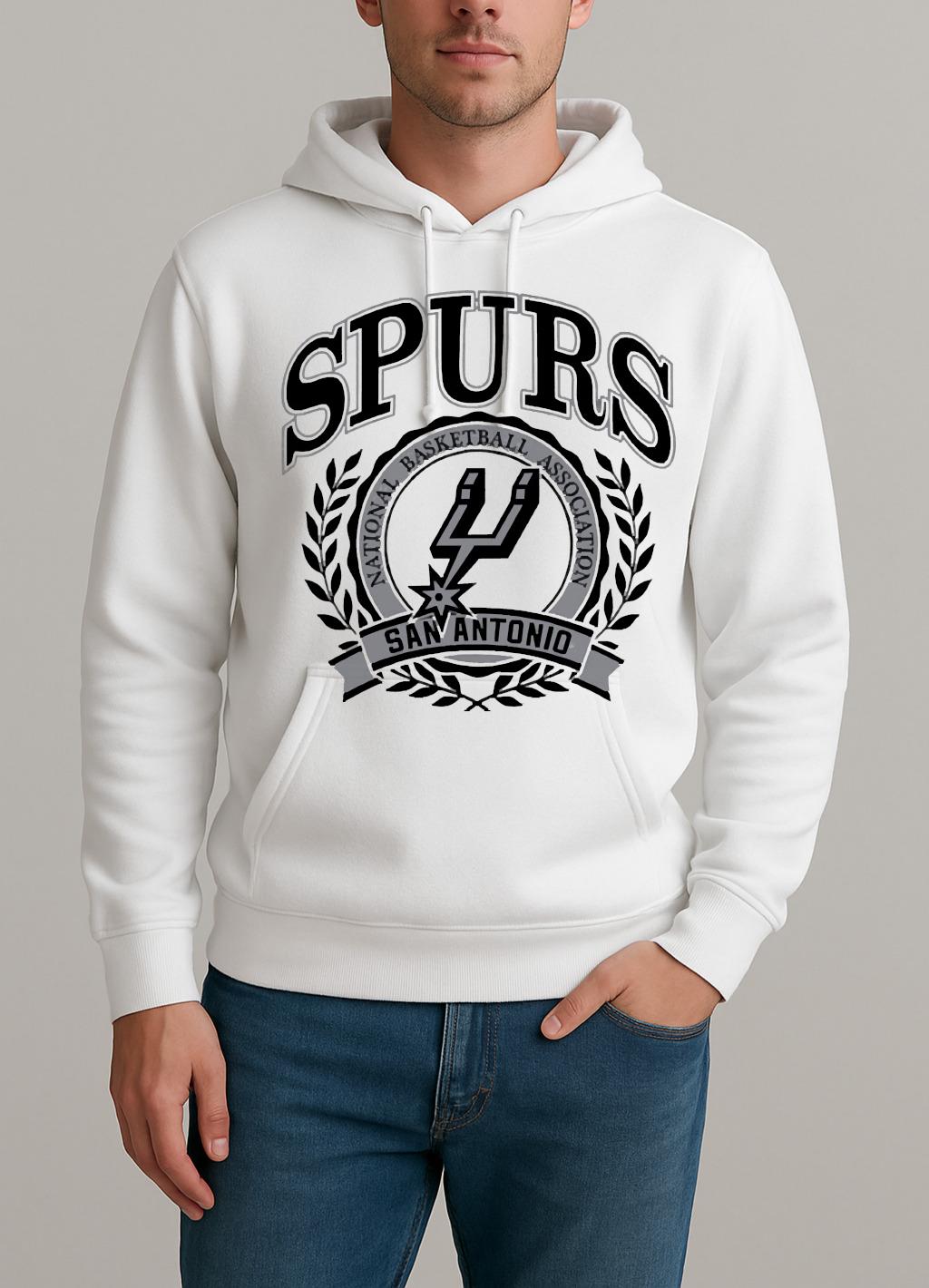 Officials San Antonio Spurs Basketball Nba Crest Logo Circle Unisexhoodie