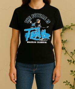 Officials San Jose Sharks Macklin Celebrini The Future Is Teal Women Shirt
