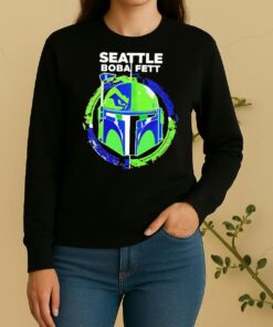 Officials Seattle Seahawks Boba Fett Football Bounty Hunter Style Sweater
