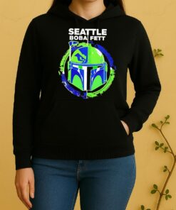 Officials Seattle Seahawks Boba Fett Football Bounty Hunter Style Unisex Hoodie