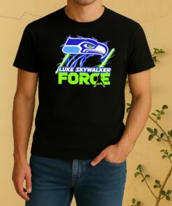 Officials Seattle Seahawks Luke Skywalker Force Of Football Fan Shirt