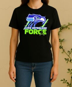 Officials Seattle Seahawks Luke Skywalker Force Of Football Fan Women Shirt