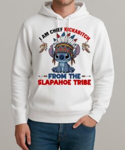 Officials Stitch I Am Chief Kickabitch From The Slapahoe Tribe Circle Unisexhoodie