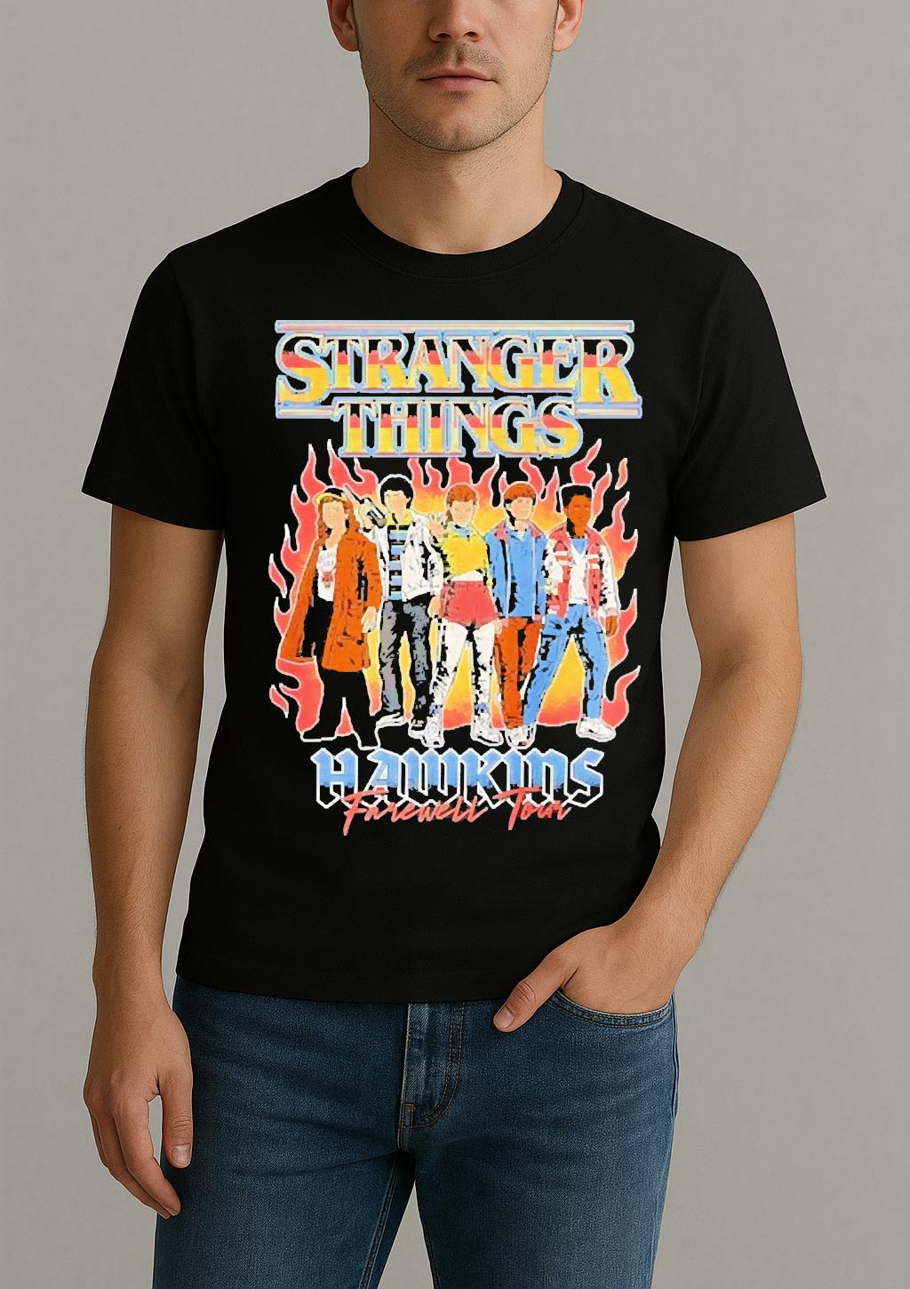 Officials Stranger Things Hawkins Farewell Tour Shirt