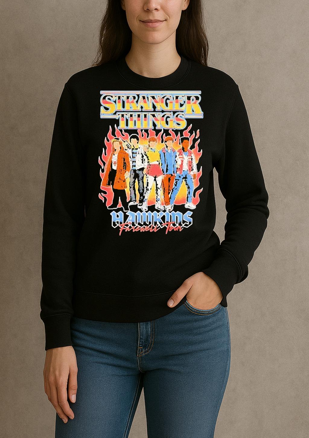 Officials Stranger Things Hawkins Farewell Tour sweater