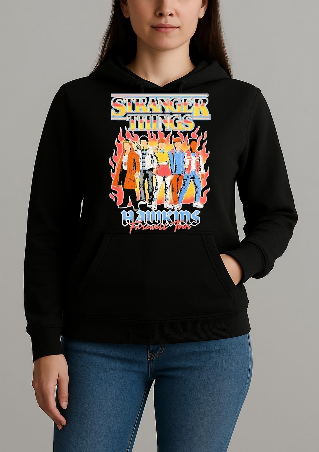 Officials Stranger Things Hawkins Farewell Tour Unisexhoodie