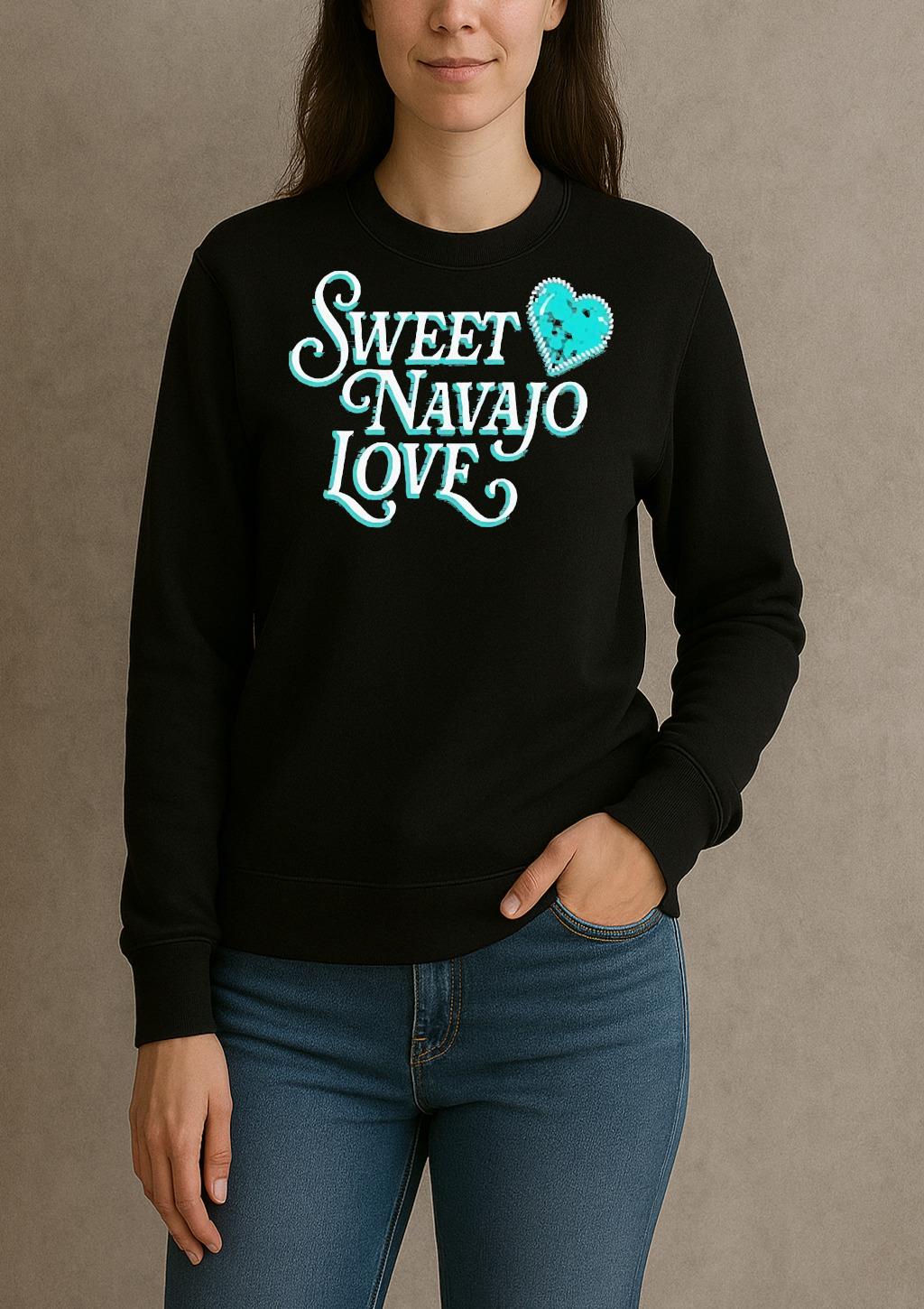Officials Sweat Navajo Love Heart sweater