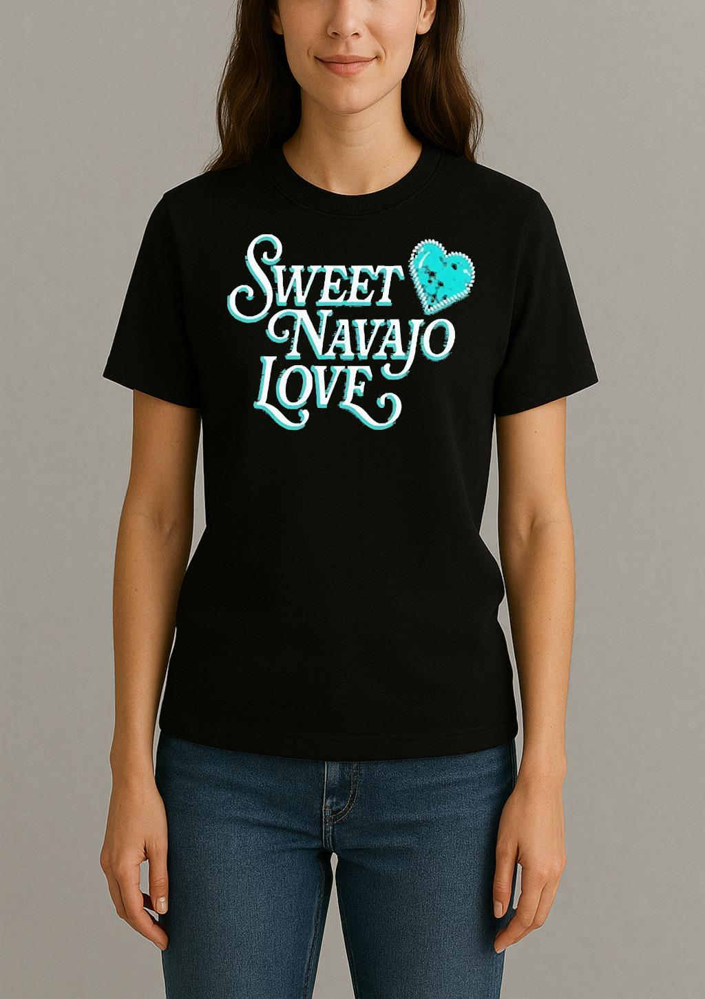 Officials Sweat Navajo Love Heart Womentee