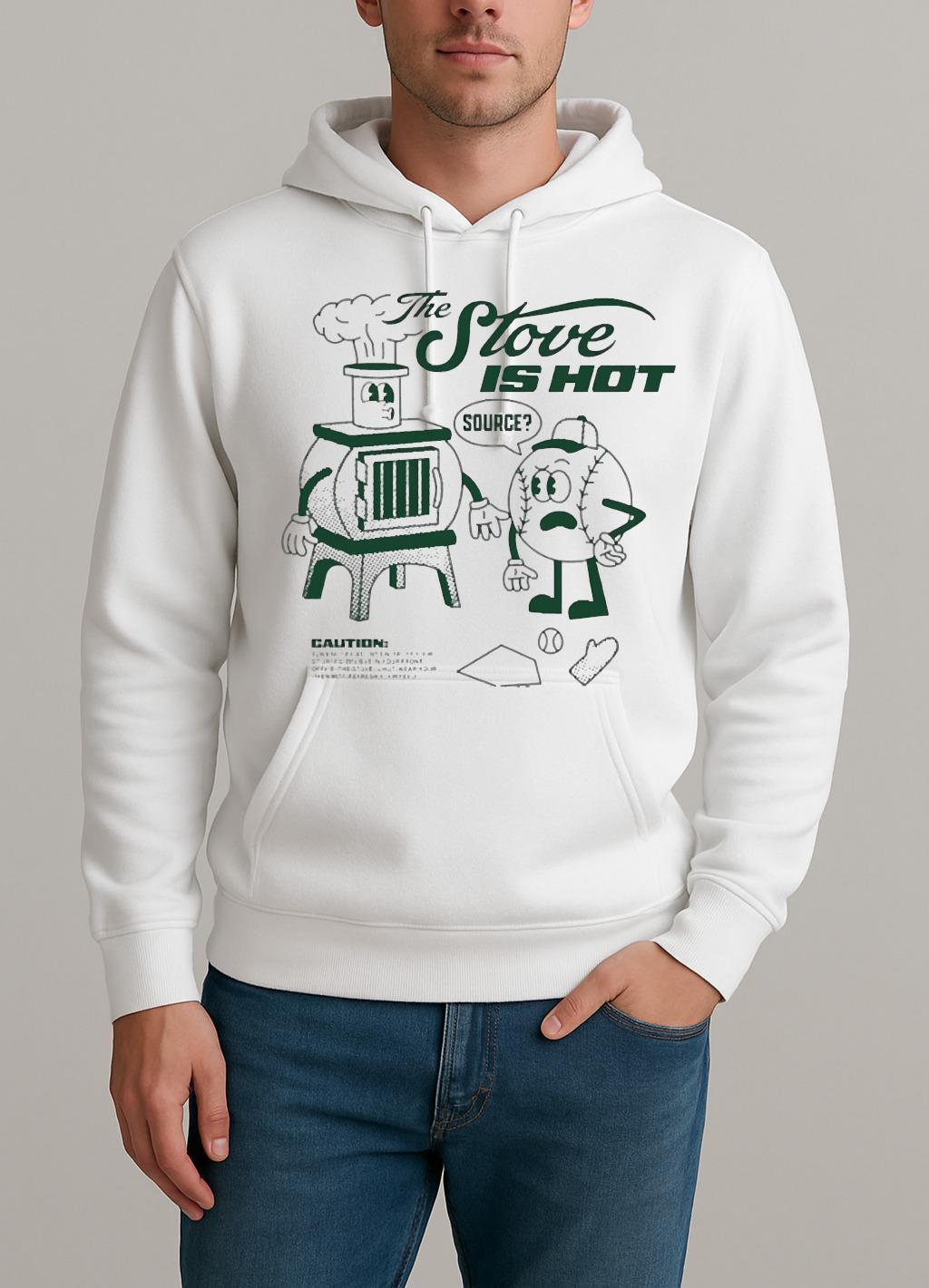 Officials The Stove Is Hot Baseball Circle Unisexhoodie