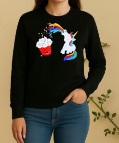 Officials Unicorn And Cupcake Cute Sweater