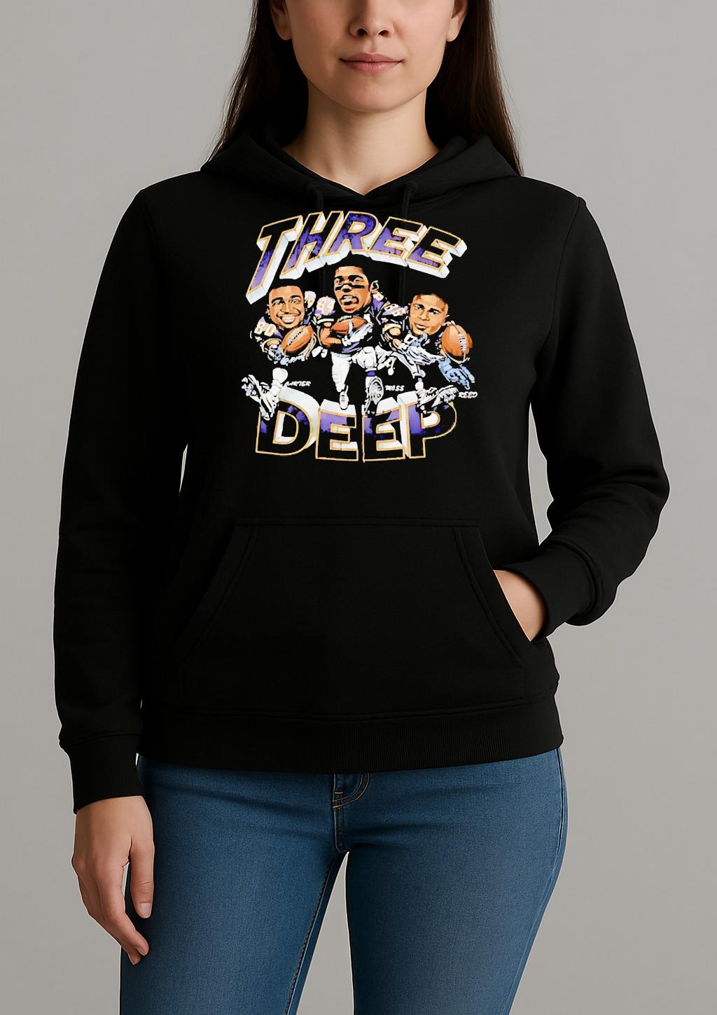 Officials Vikings Three Deep Unisexhoodie