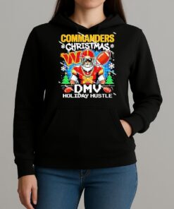 Officials Washington Commanders Football Dmv Holiday Hustle Christmas Unisexhoodie