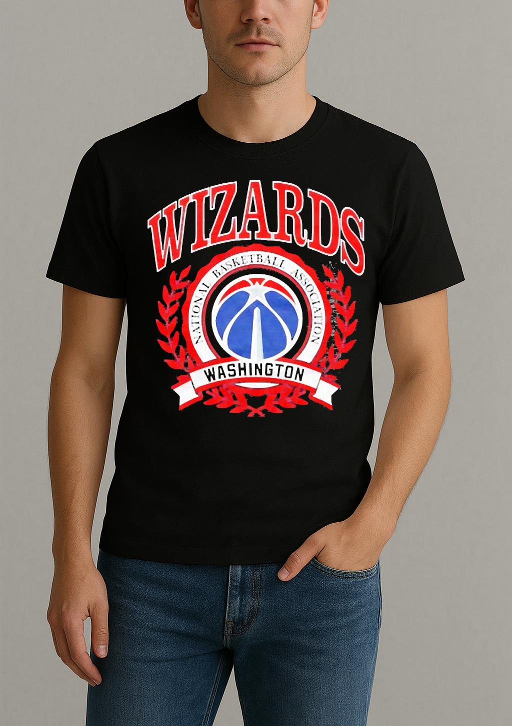 Officials Washington Wizards Basketball Nba Crest Logo Shirt