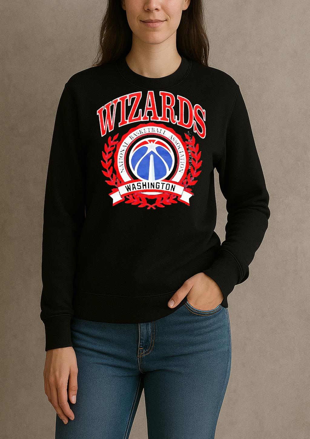Officials Washington Wizards Basketball Nba Crest Logo sweater