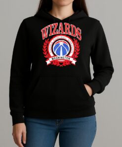 Officials Washington Wizards Basketball Nba Crest Logo Unisexhoodie