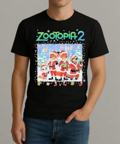 Officials Zootopia 2 Holiday Gift 2025 Nick Wilde And Flash Shirt