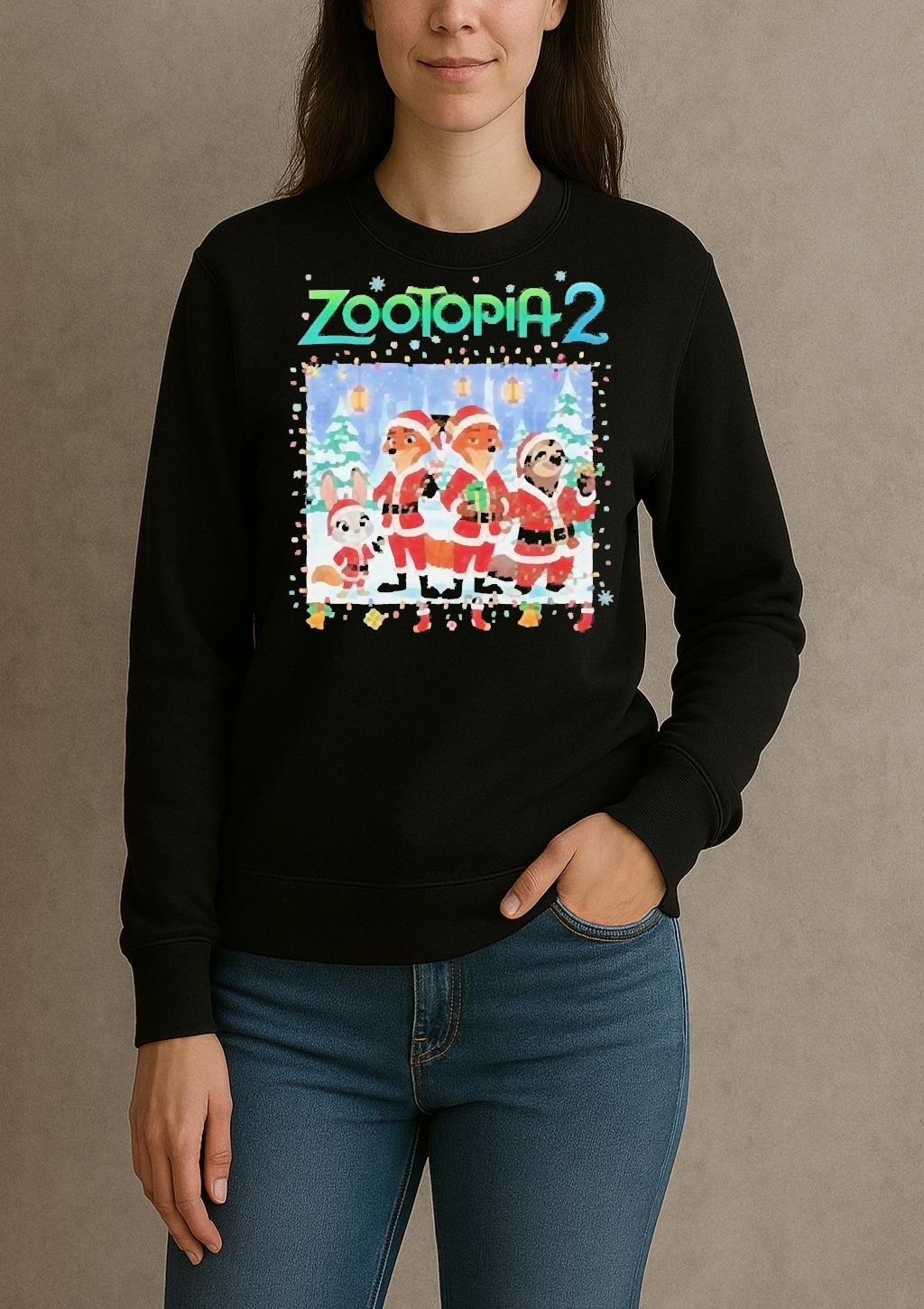 Officials Zootopia 2 Holiday Gift 2025 Nick Wilde And Flash sweater