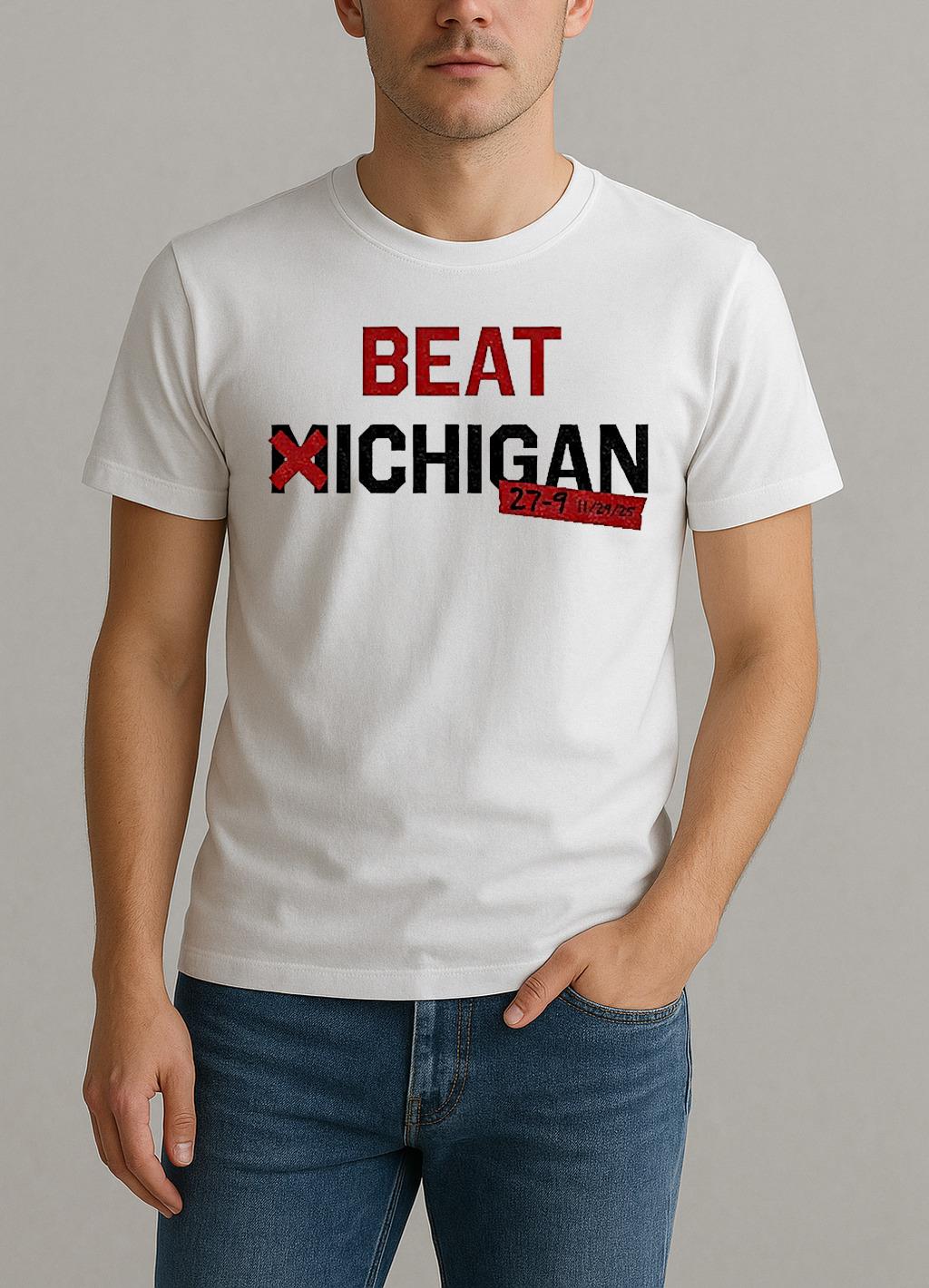 Ohio State Beat Michigan 27 9 Score On 11 29 25 College Football Rivalry Game Shirt