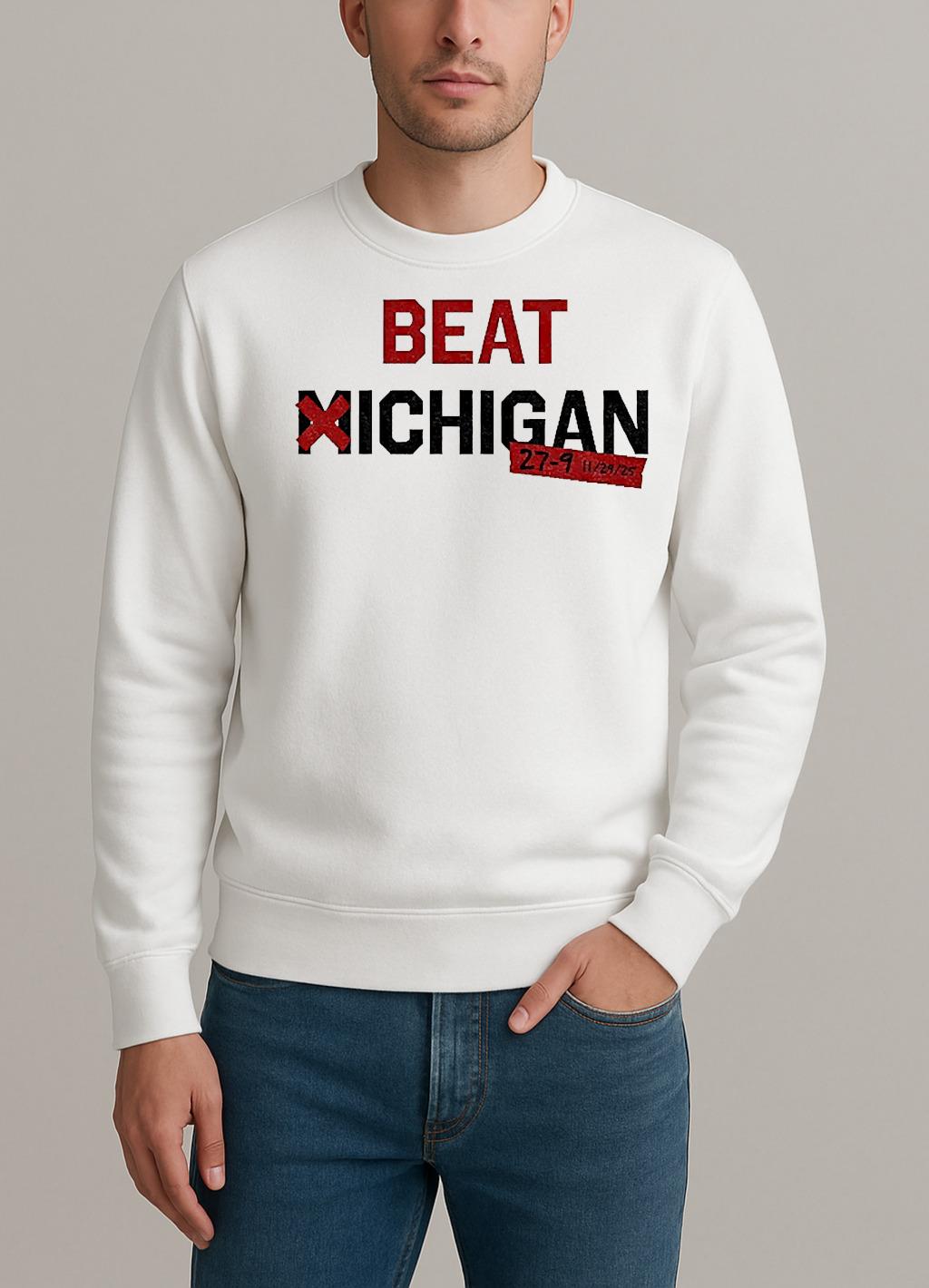 Ohio State Beat Michigan 27 9 Score On 11 29 25 College Football Rivalry Game sweater