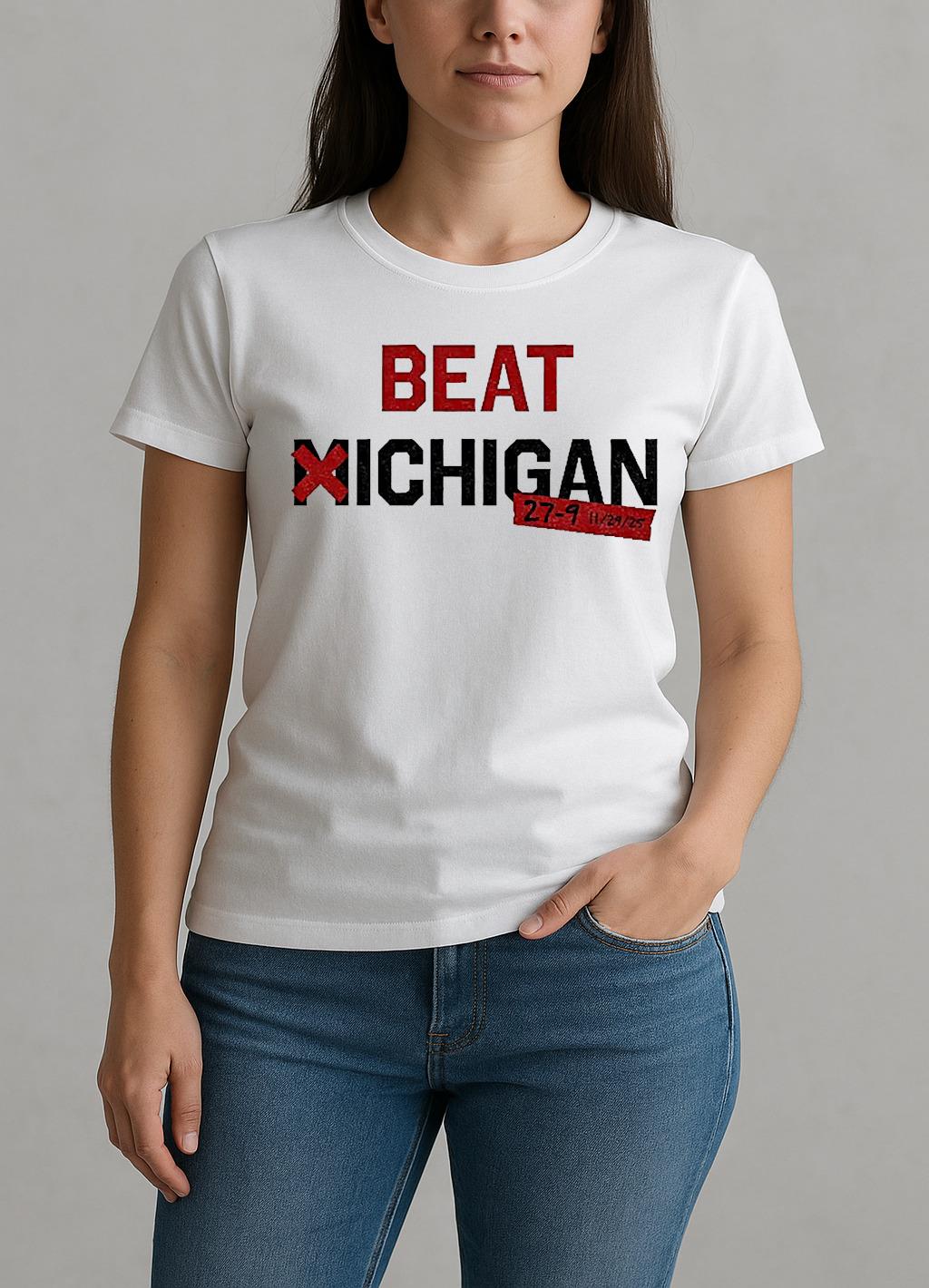 Ohio State Beat Michigan 27 9 Score On 11 29 25 College Football Rivalry Game W-tee