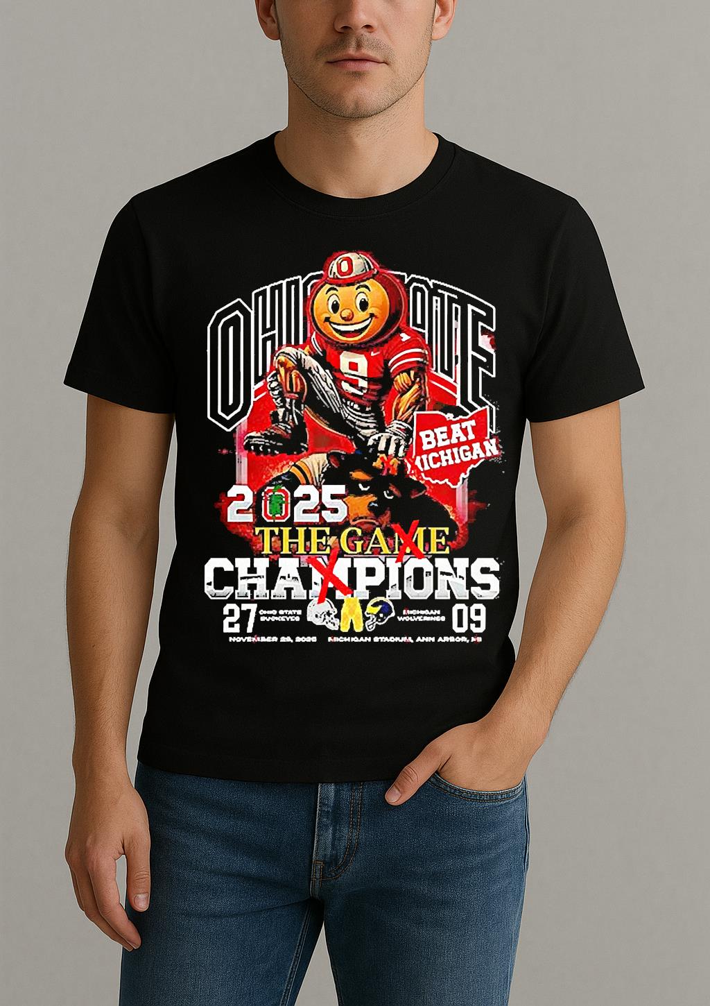 Ohio State Buckeyes Beat Michigan Wolverine The Game Champions 2025 Shirt