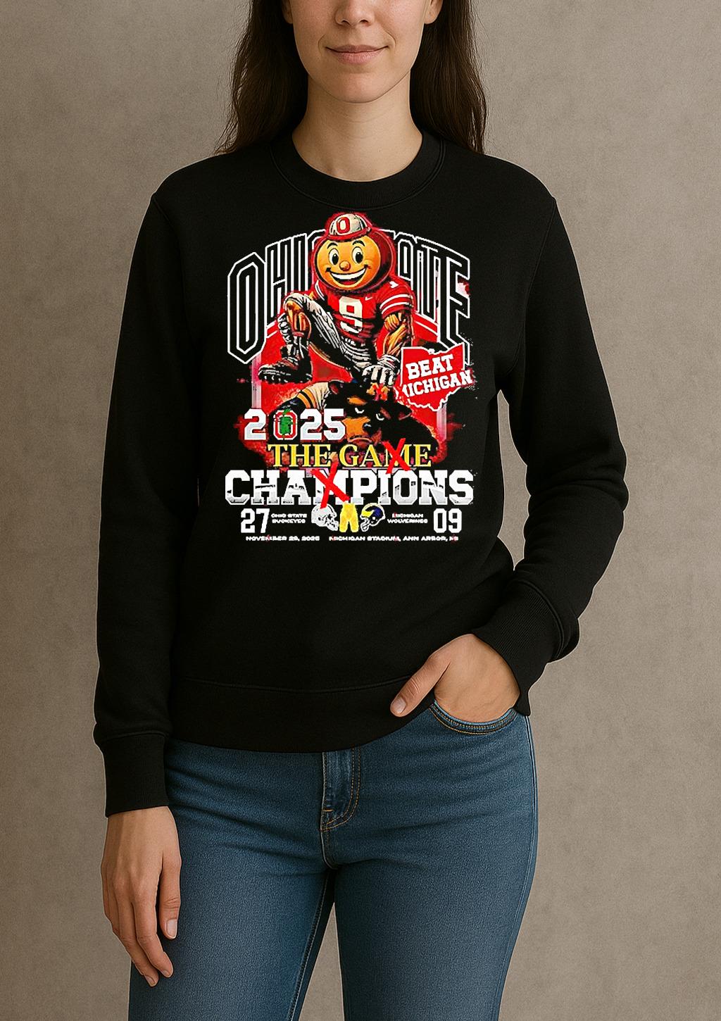 Ohio State Buckeyes Beat Michigan Wolverine The Game Champions 2025 sweater