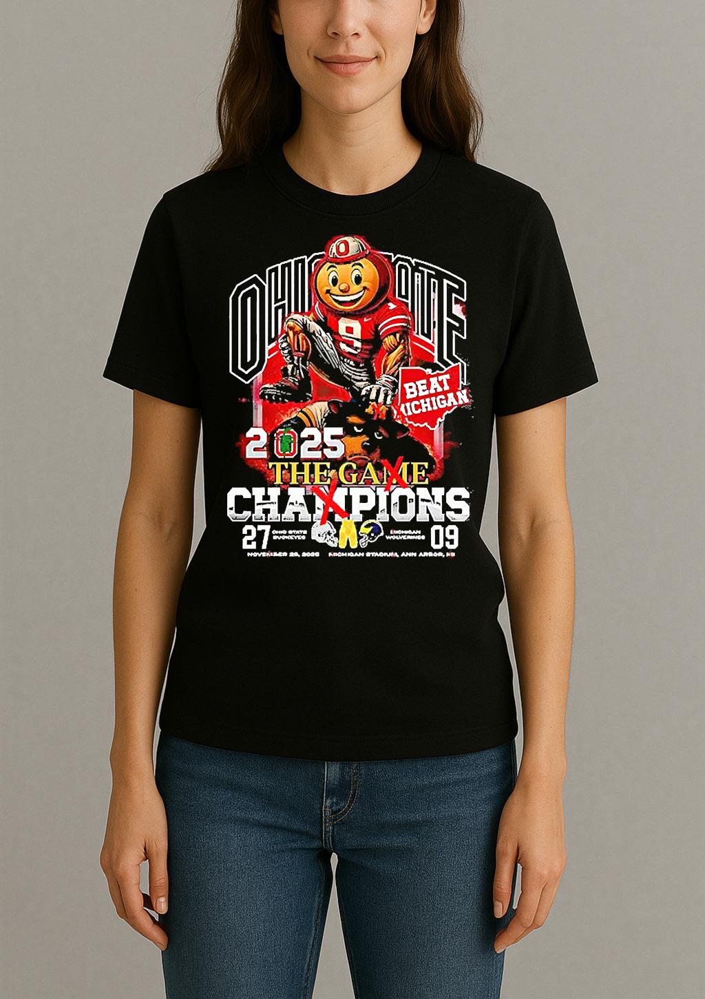 Ohio State Buckeyes Beat Michigan Wolverine The Game Champions 2025 Womentee