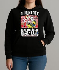 Ohio State Buckeyes Beat Michigan Wolverines Ncaa 2025 Final Score Mascot Unisexhoodie
