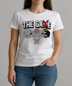 Ohio State Buckeyes Vs Michigan Wolverines Ncaa The Game 2025 Score 27 9 Helmet W-tee