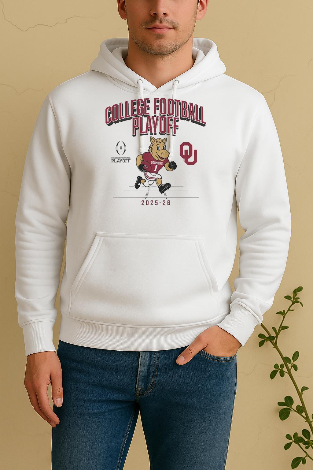 Oklahoma 2025 Cfp Mascoshirt Oklahoma Football TeeUnisex Hoodie
