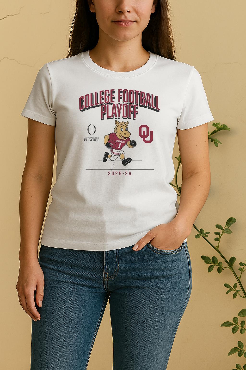 Oklahoma 2025 Cfp Mascoshirt Oklahoma Football TeeWomen Shirt