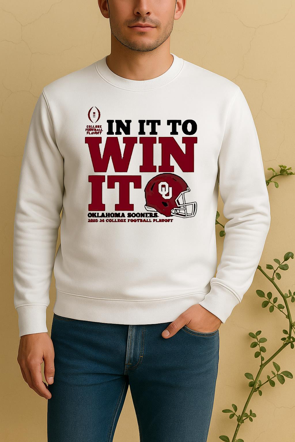 Oklahoma Sooners In It To Win It 2025 26 College Football Playoff Sweater