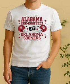 Oklahoma Sooners Vs Alabama Crimson Tide 2025 Cfp First Round Shirt