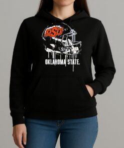 Oklahoma State Cowboys Vive La Fete Dripping Football Helmet Unisexhoodie