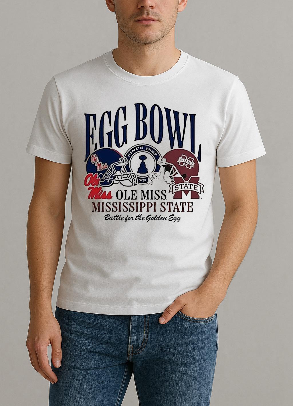 Ole Miss Vs Mississippi State Egg Bowl Battle For The Golden Egg Shirt