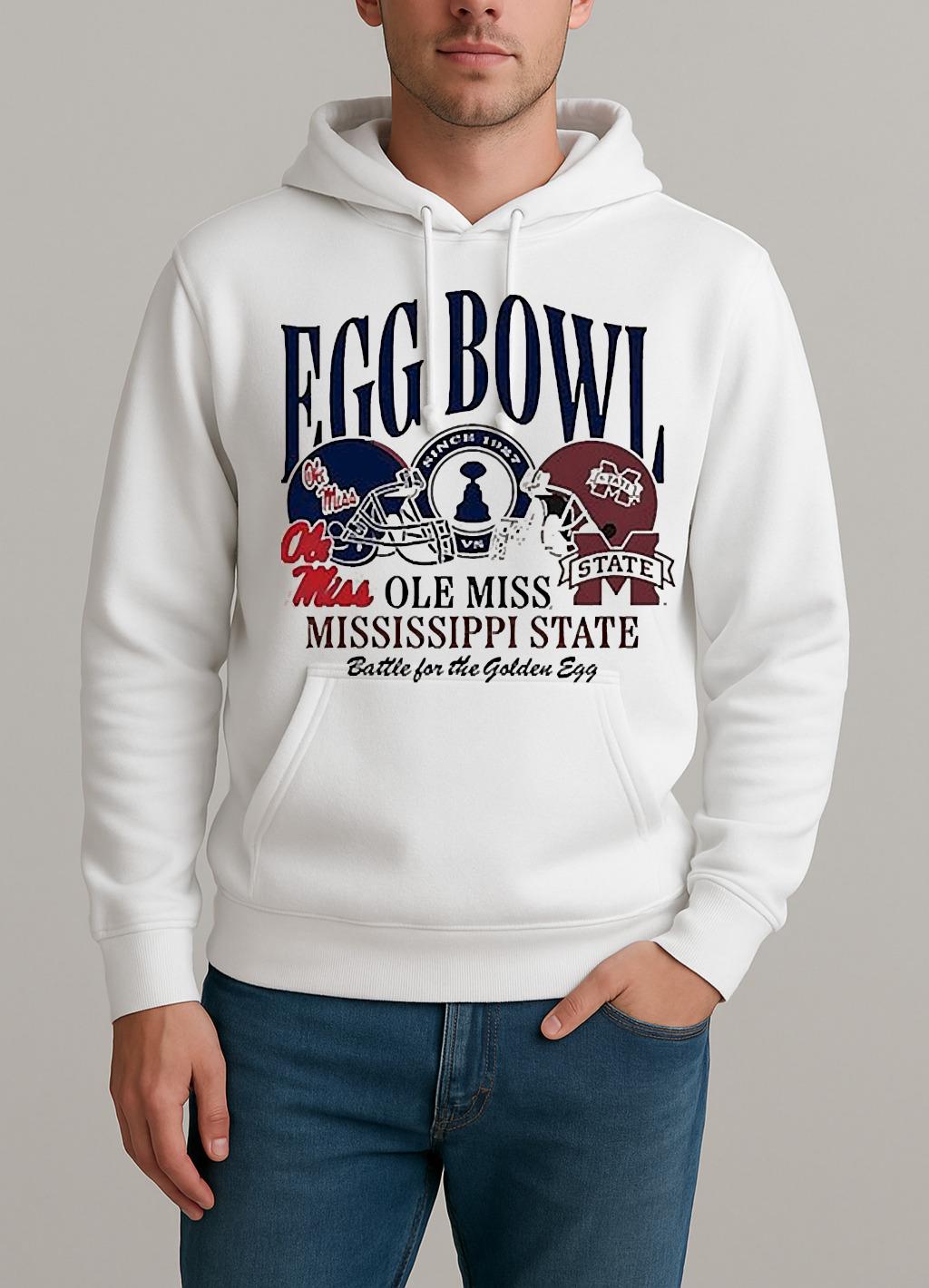 Ole Miss Vs Mississippi State Egg Bowl Battle For The Golden Egg Unisexhoodie