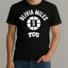Olivia Miles 5 Tcu Horned Frogs Basketball Name Number Ball Shirt