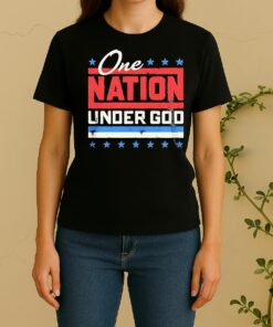 One Nation Under God America Women Shirt