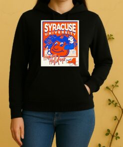 Orange Syracuse Mascot Happy Holidays Christmas Unisex Hoodie