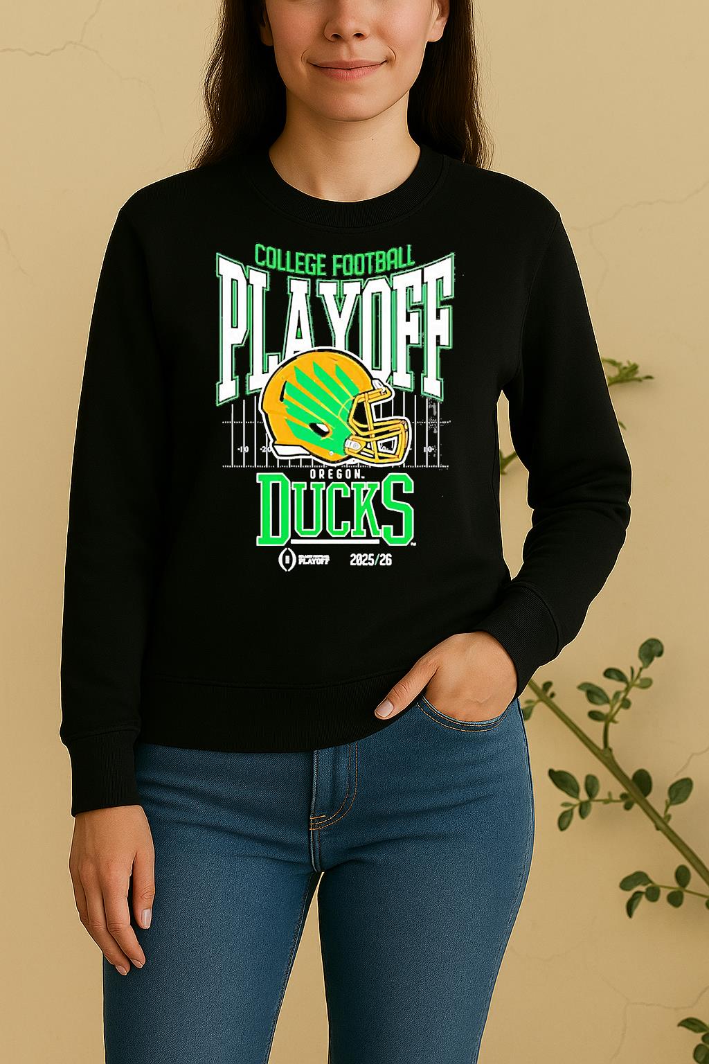Oregon Ducks College Football Playoff 2025 26 Sweater