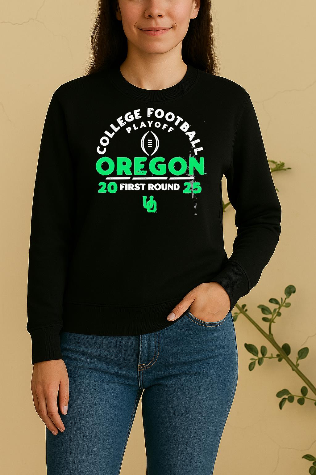 Oregon Ducks College Football Playoff First Round 2025 Sweater