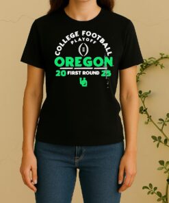 Oregon Ducks College Football Playoff First Round 2025 Women Shirt