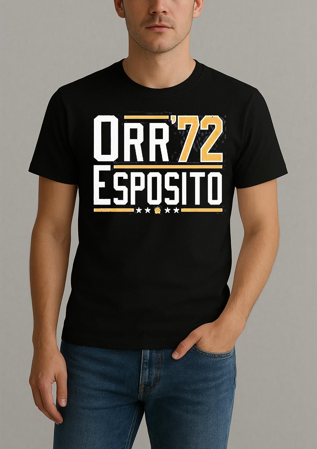 Orr Esposito 72 Bobby Orr Bruins Legends Shirt