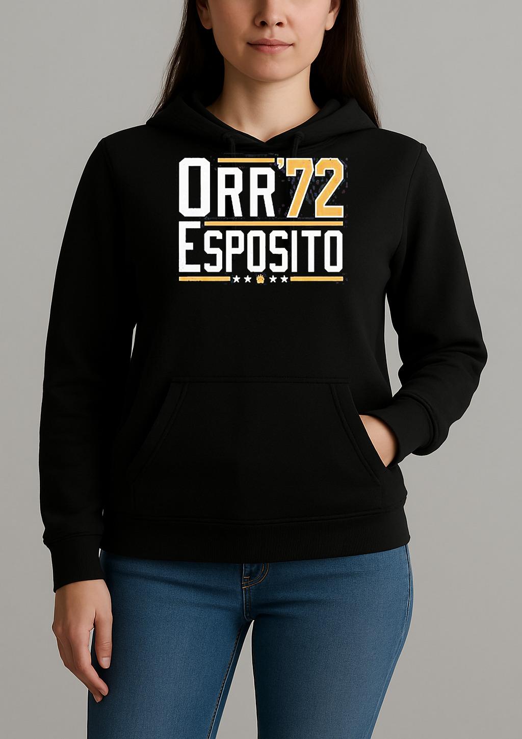 Orr Esposito 72 Bobby Orr Bruins Legends Unisexhoodie