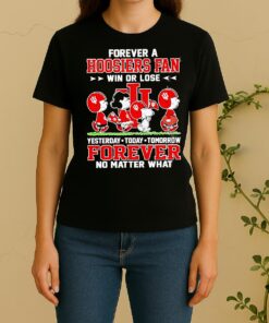 Peanuts Forever A Indiana Hoosiers Fan Win Or Lose No Matter What Women Shirt