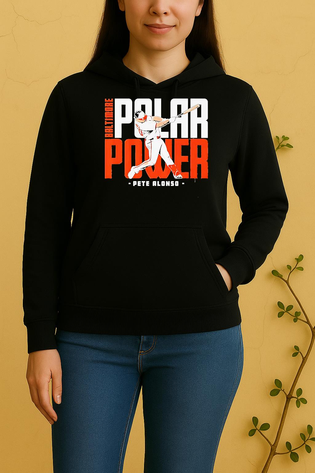 Pete Alonso Polar Power Baltimore Orioles Unisex Hoodie