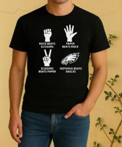 Philadelphia Eagles Nothing Beats Rock Beats Scissors Paper Beats Rock Scissors Beats Paper Shirt